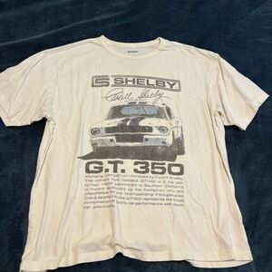 Old Navy Cream Short Sleeve Tee Shelby GT 350